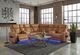Global Furniture USA U8611 3-Piece Camel Power Reclining Sectional with Power Headrest-1