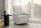 Monarch Specialties Inc. Light Grey Small Upholstered Power Reclining Chair with USB Ports-1
