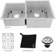 ZLine Jackson Satin Stainless Steel 10" Undermount Double Bowl Kitchen Sink with Bottom Grid-5