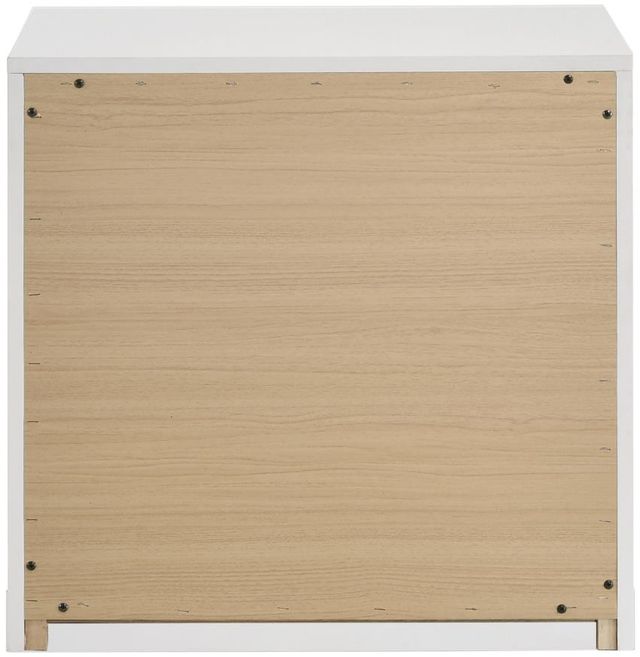 Coaster® Ines White High Gloss Bedside Table Nightstand-4