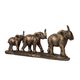A & B Home Brown Elephant Family Statue-1