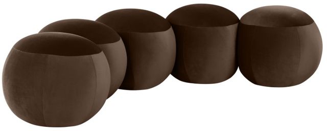 Meridian Furniture Apollo Brown 75" Velvet Upholstered Bench-0