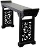 StyleCraft Jiamen Altar Black Console Table-0