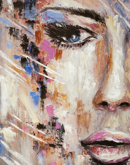 Classy Art Style 30 Hand Painted Textured Wall Art-1