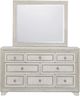 Pulaski™ Camila Creamy White Dresser and Mirror-2