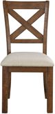 Mazin Furniture Bonner Beige/Brown Side Dining Chair-1