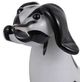 A & B Home Black/White Spot Dog Glass Accent-1