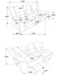 Coaster® Greer 3-Piece Taupe Manual Reclining Living Room Set-3