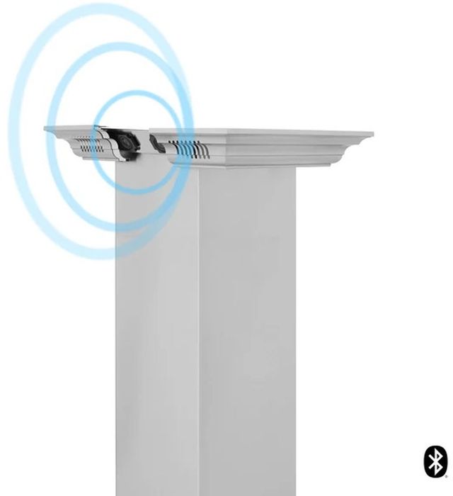 ZLINE Stainless Steel Crown Molding with Built-in Bluetooth Speakers-2