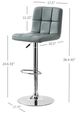 Powell® Brandt Gray Adjustable Bar Stool-2