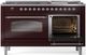 Ilve® Nostalgie II Series 60" Burgundy Pro Style Dual Fuel Range-3