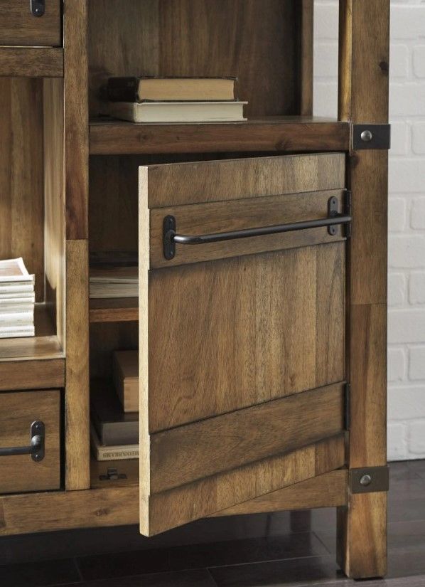 Signature Design by Ashley® Roybeck Light Brown/Bronze Accent Cabinet-1