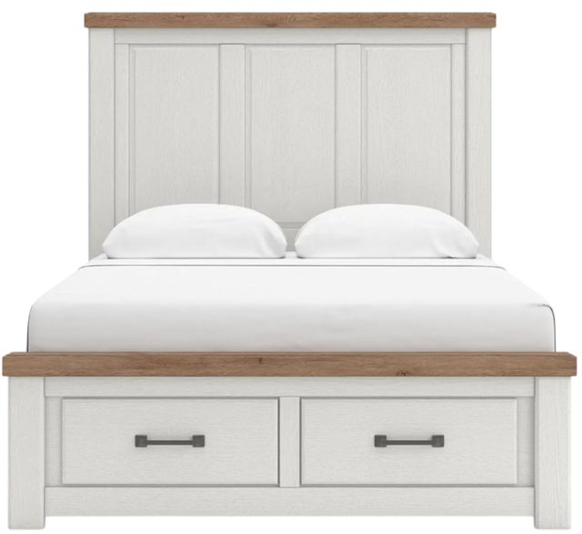 Signature Design by Ashley® Savonport Brown/White Queen Storage Panel Bed-2