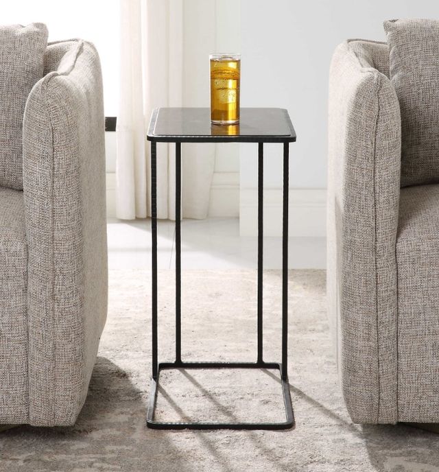 Uttermost® Cavern Black Accent Table-1