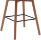 Armen Living Sicily Gray/Walnut Swivel Bar Stool-4