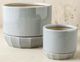 Magnolia Home by Joanna Gaines Blue 7" Crackle Planter with Fluted Saucer-2