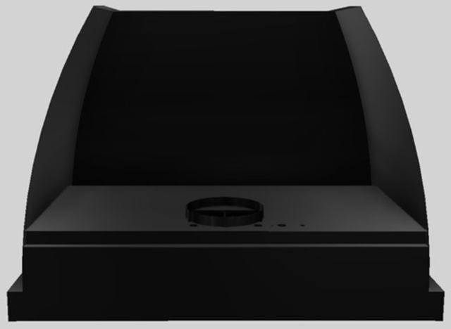 Vent-A-Hood® Designer Series 42" Black Wall Mounted Range Hood--2
