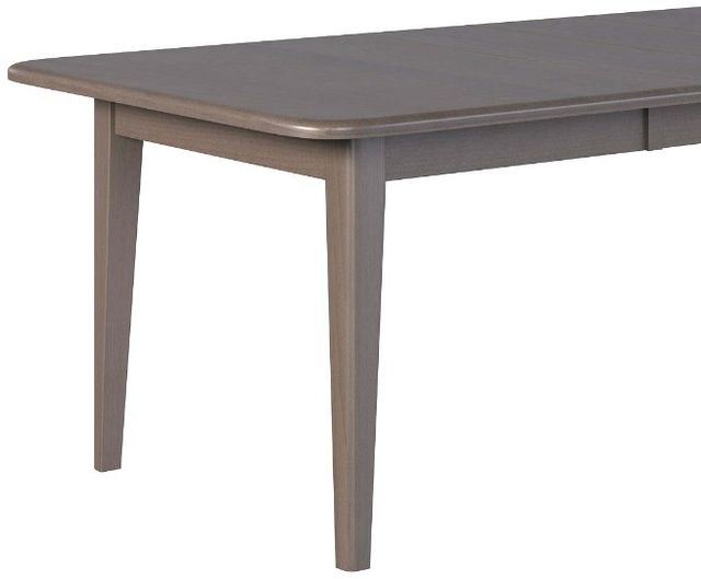 Country View Woodworking Customizable Ithaca 38" Sap Cherry Top Dining Table with 2-Leaves and Brown Maple Legs-1