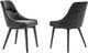 Armen Living Lileth 2-Piece Gray/River Dining Side Chair Set-0