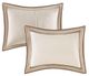 Olliix by Madison Park Genevieve 7 Pieces Brown and Taupe Queen Comforter Set-1