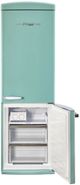 Unique® Appliances Classic Retro 24" 11.7 Cu. Ft. Ocean Mist Turquoise Counter Depth Bottom Freezer Refrigerator-3