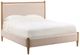Dovetail Furniture Nexis Cream/Natural Queen Upholstered Panel Bed-0