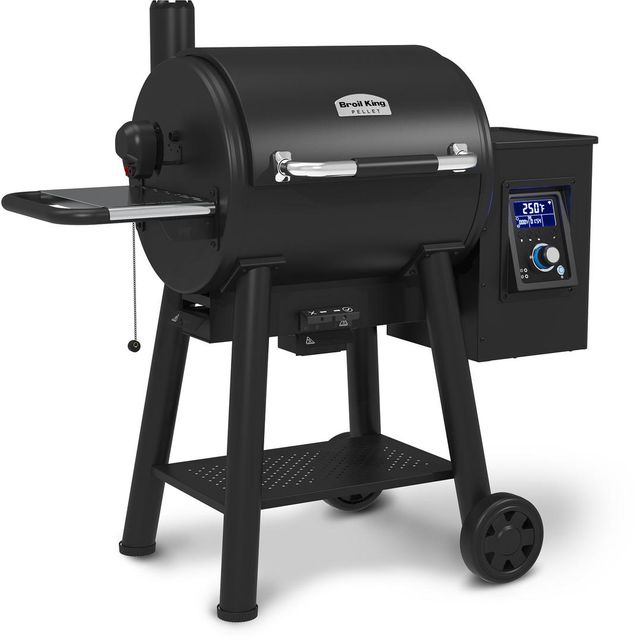 Broil King® Regal™ 400 26" Black Freestanding Wood Pellet Grill-3