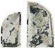 Currey & Company Fossey 2-Piece Black/White Asymmetrical Tray Set-1