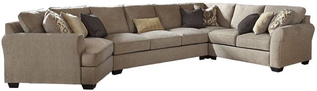 Benchcraft® Pantomine 5-Piece Driftwood Left-Arm Facing Sectional with Cuddler-0