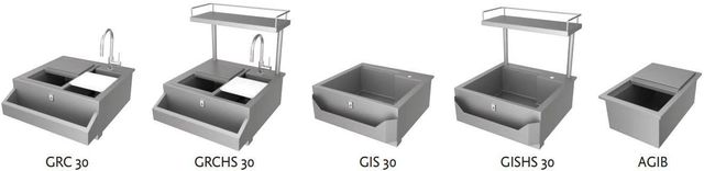 Hestan® 30” Stainless Steel Refreshment Center and High Shelf-4