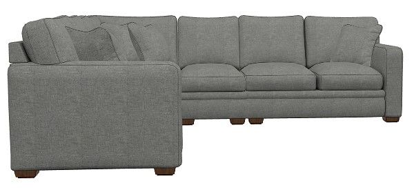 La-Z-Boy® Meyer 5-Piece Charcoal Sectional-1