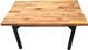 A & B Home Brown Modern Cocktail Table with Black Iron Legs-0
