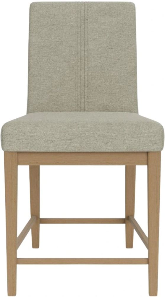 Riverside Furniture Davie 2-Piece Beige/Pale Oak Upholstered Counter Stool Set-2