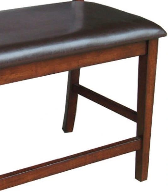 Intercon Kona Brown/Raisin Ladder Back Dining Bench -2