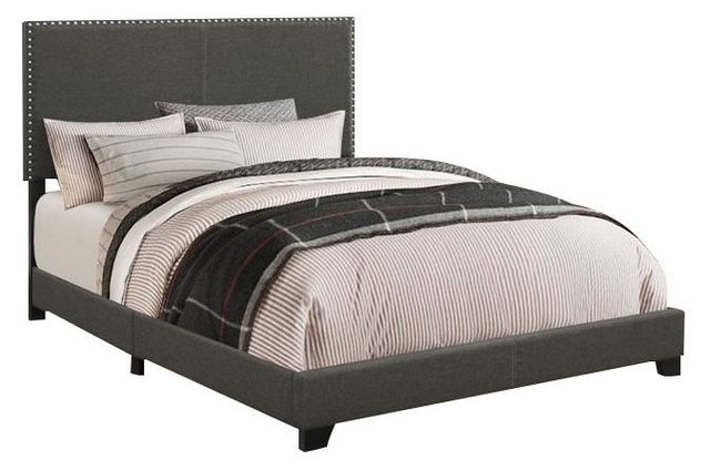 Coaster® Boyd Charcoal Queen Upholstered Bed-0