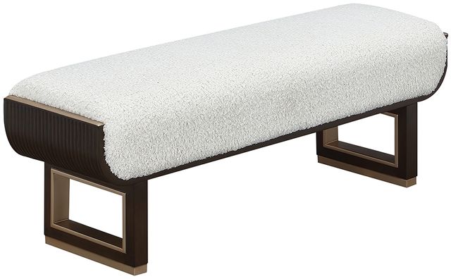 Michael Amini® West Kensington Medium Espresso Accent Bench-0