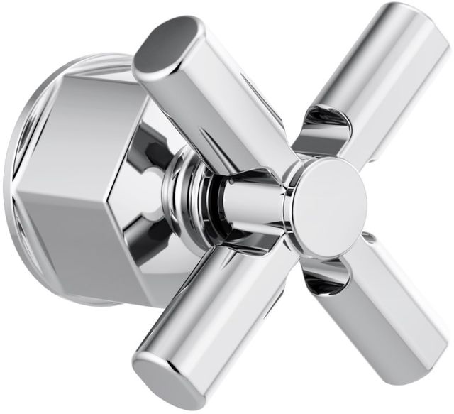 Brizo Invari® Polished Chrome Single-Handle Floor Mount Tub Filler Cross Handle Kit-0
