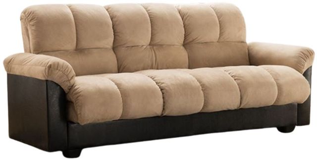 Milton Greens Stars Beige Click Clack Futon Couch with Storage-0