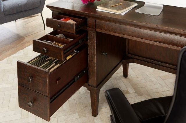 aspenhome® Jackson Turkish Coffee 62" Executive Desk-3