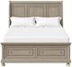Bernards Prescott Gray Queen Storage Sleigh Bed-1