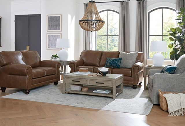 Best® Home Furnishings Customizable Noble Leather Loveseat-2
