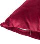 A & B Home Red Velvet Throw Pillow-2