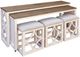 Sunny Designs™ 5-Piece Buckskin/Marble White Nesting Console Table Set-0