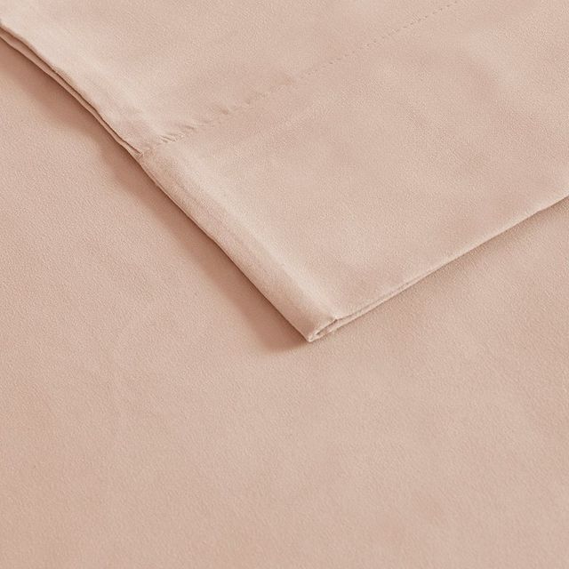 Olliix by Madison Park Blush Full 3M Microcell All Season Moisture Wicking Lightweight Sheet Set-2