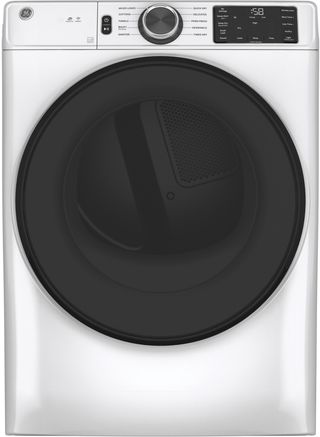 GE® 7.8 Cu. Ft. White Smart Front Load Electric Dryer
