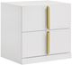 Coaster® Ines White High Gloss Bedside Table Nightstand-0