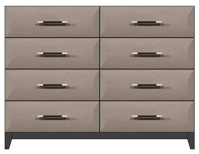Country View Woodworking Customizable American Modern 56" 8-Drawer Solid Wood Legs Dresser-0