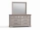 Hickory Dresser and Mirror-0
