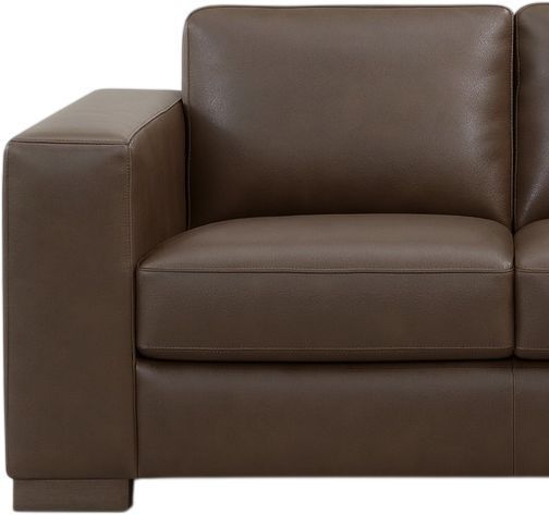 Leather Italia™ Savino Inglewood Vintage Brown Cigar Loveseat-1