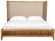 Furniture Classics Kimberly Beige/Natural King Upholstered Panel Bed-1